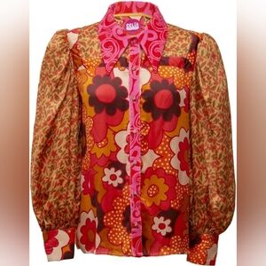 Celia Bold Floral Women's Blouse